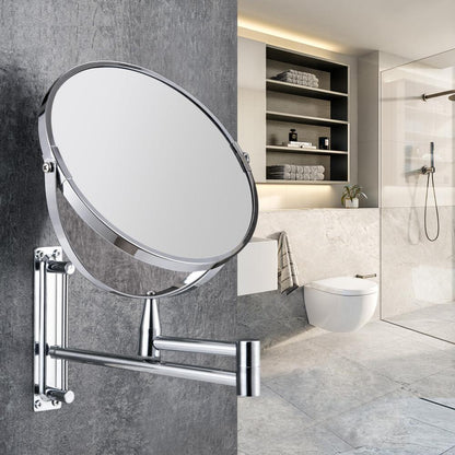 Wall Mounted Magnifying Swivel Bathroom Mirror by HitMyNeed