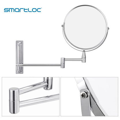 Wall Mounted Magnifying Swivel Bathroom Mirror by HitMyNeed