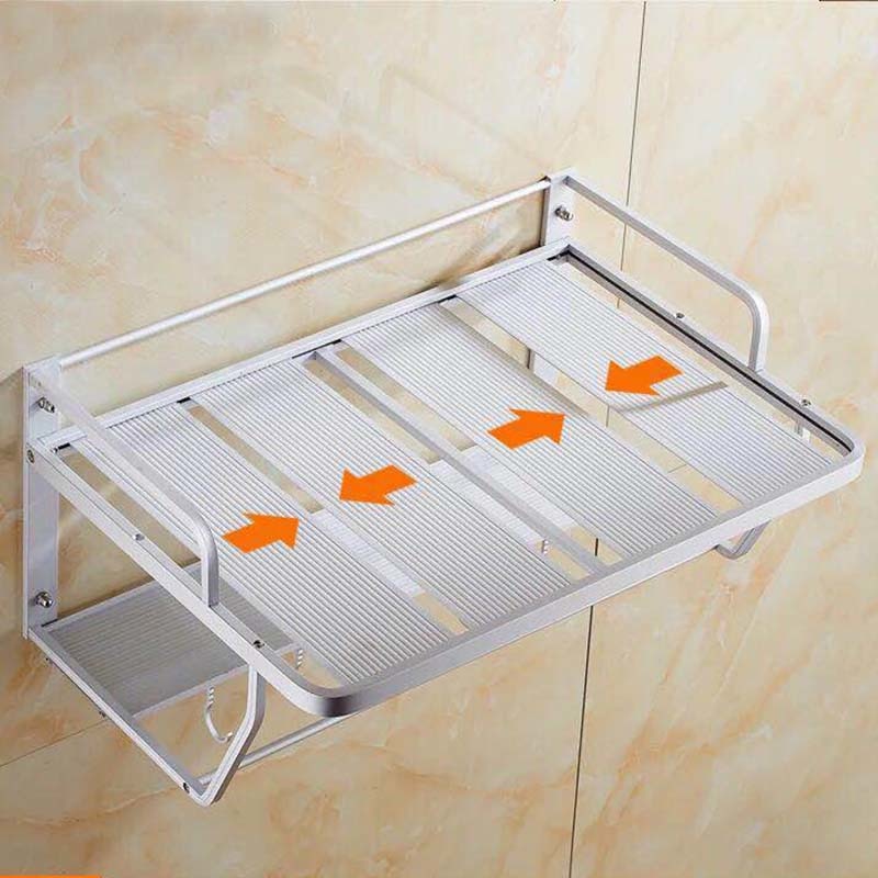 Wall Mounted Microwave Shelf with 3-Tier Storage by HitMyNeed