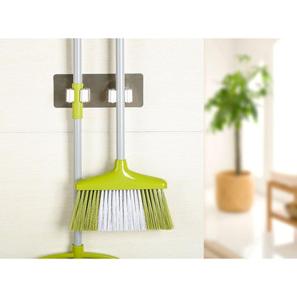 Wall-Mounted Mop and Broom Holder Rack by HitMyNeed