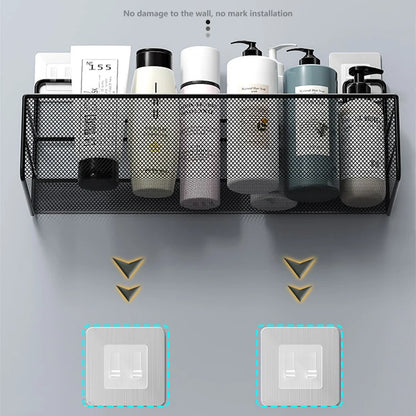 Wall Mounted No-Drill Bathroom & Kitchen Storage Shelf by HitMyNeed