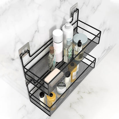 Wall Mounted No-Drill Bathroom & Kitchen Storage Shelf by HitMyNeed