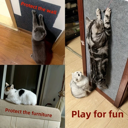Wall Mounted Non-Slip Cuttable Cat Scratching Pad by HitMyNeed