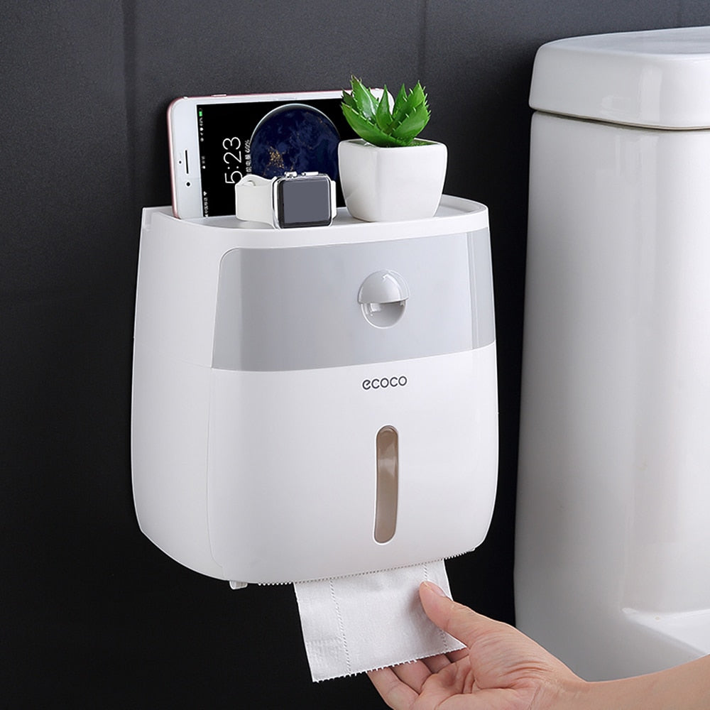 Wall-Mounted Paper Towel Dispenser with Storage by HitMyNeed