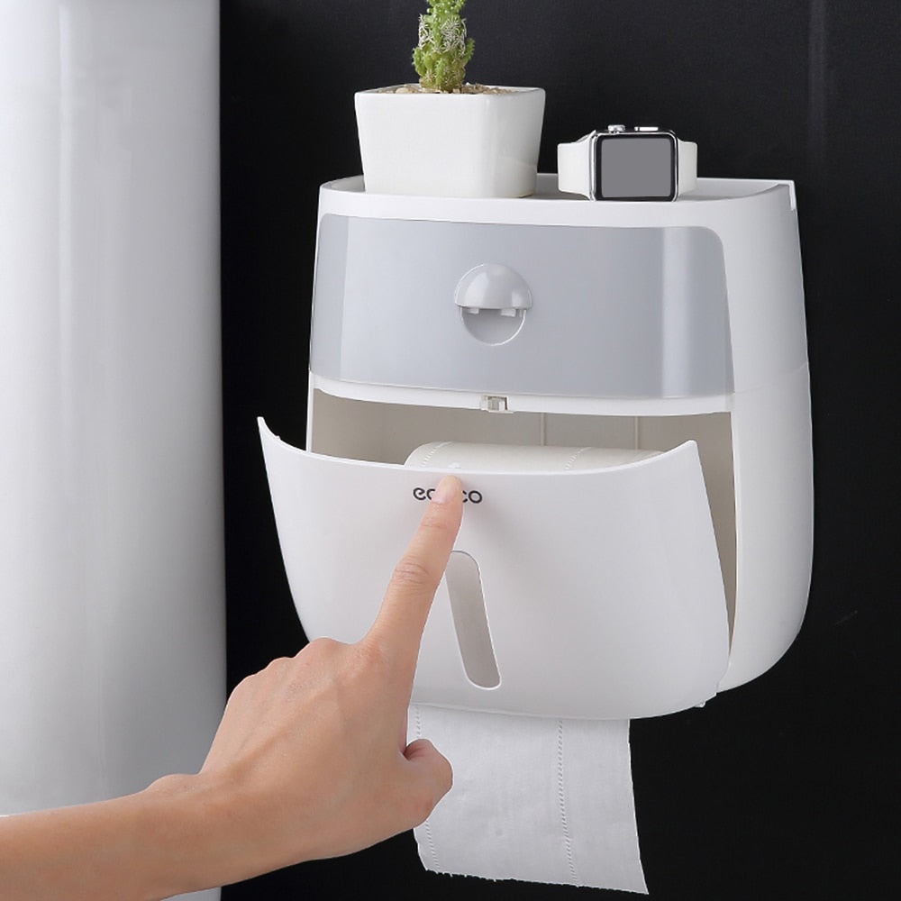 Wall-Mounted Paper Towel Dispenser with Storage by HitMyNeed