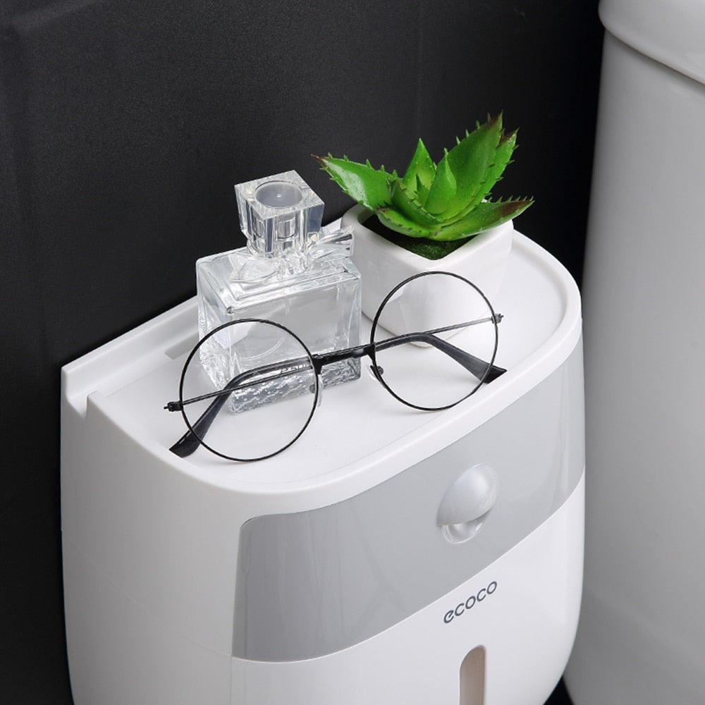 Wall-Mounted Paper Towel Dispenser with Storage by HitMyNeed