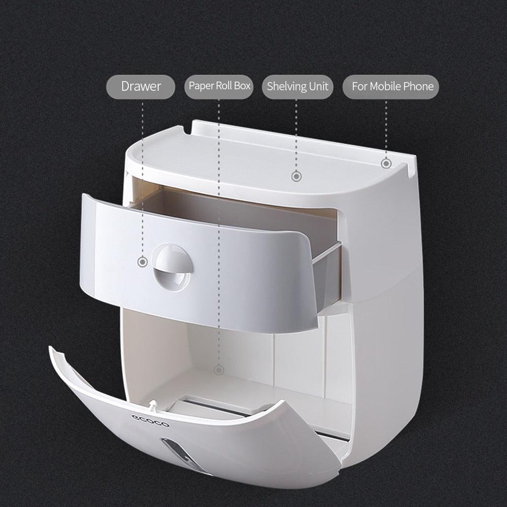 Wall-Mounted Paper Towel Dispenser with Storage by HitMyNeed