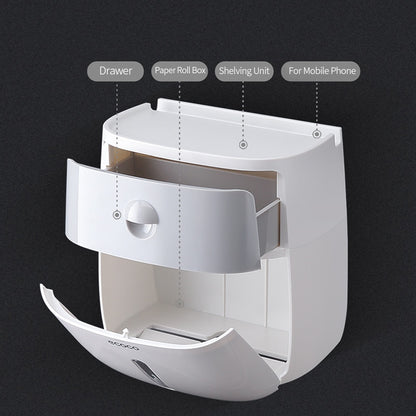 Wall-Mounted Paper Towel Dispenser with Storage by HitMyNeed