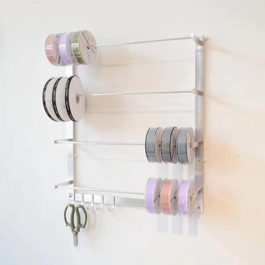 Wall Mounted Ribbon Storage Rack Organizer by HitMyNeed