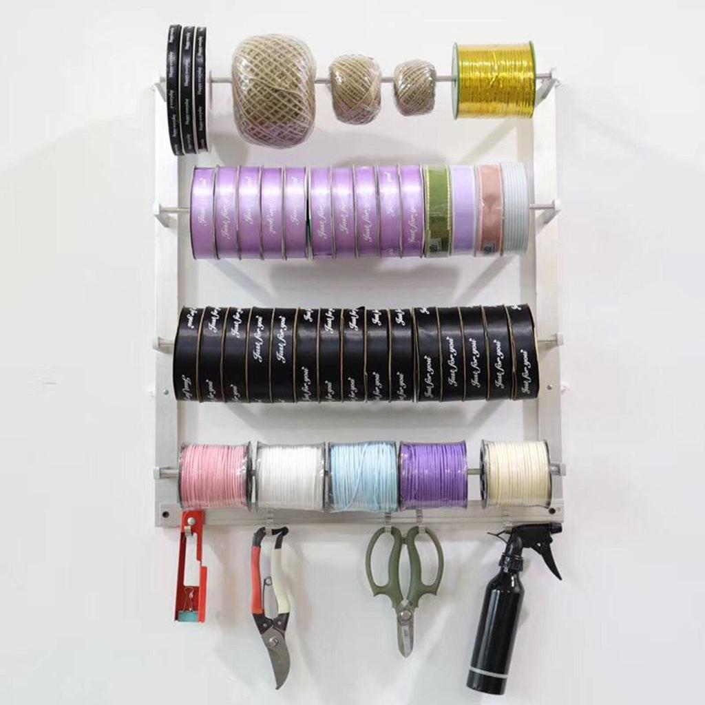 Wall Mounted Ribbon Storage Rack Organizer by HitMyNeed