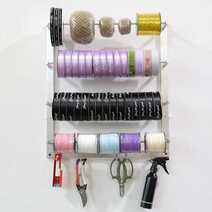 Wall Mounted Ribbon Storage Rack Organizer by HitMyNeed