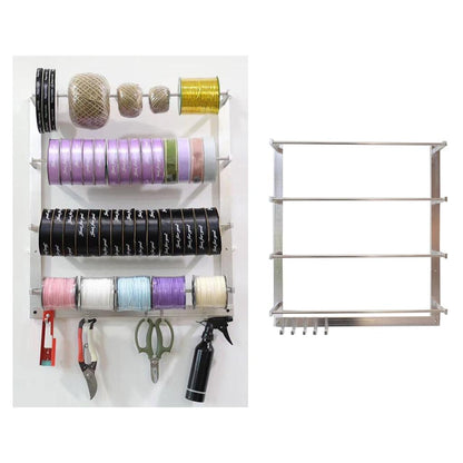Wall Mounted Ribbon Storage Rack Organizer by HitMyNeed