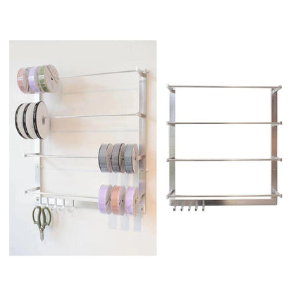 Wall Mounted Ribbon Storage Rack Organizer by HitMyNeed