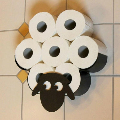 Wall Mounted Sheep Toilet Paper Holder Rack by HitMyNeed