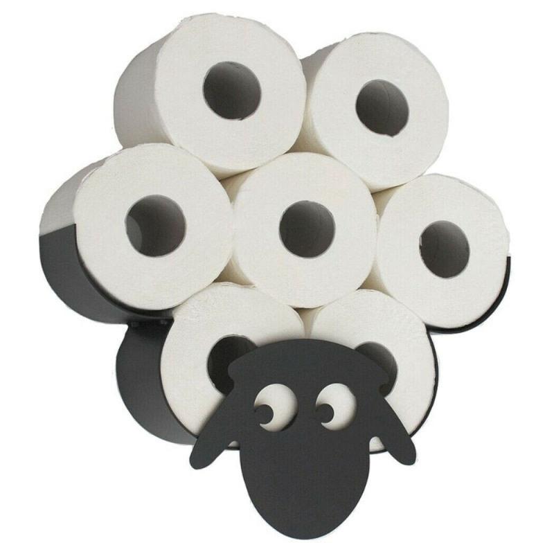 Wall Mounted Sheep Toilet Paper Holder Rack by HitMyNeed