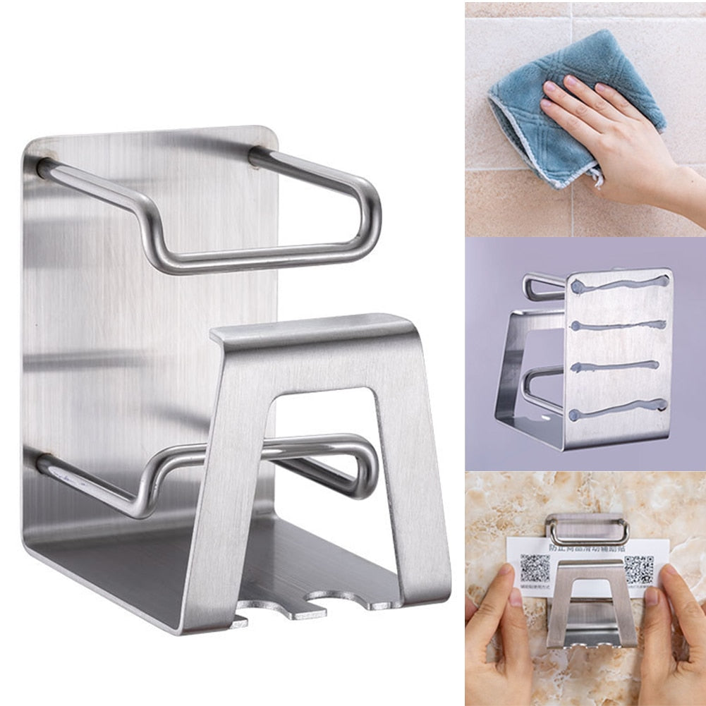 Wall Mounted Stainless Steel Toothbrush Holder by HitMyNeed