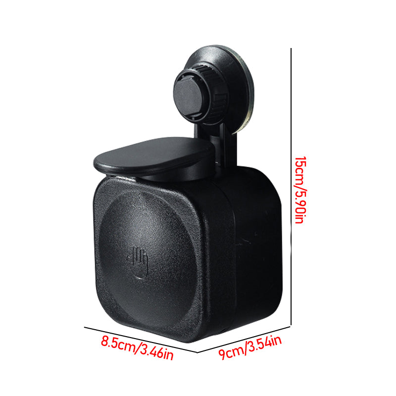Wall Mounted Suction Cup Soap Dispenser black by HitMyNeed