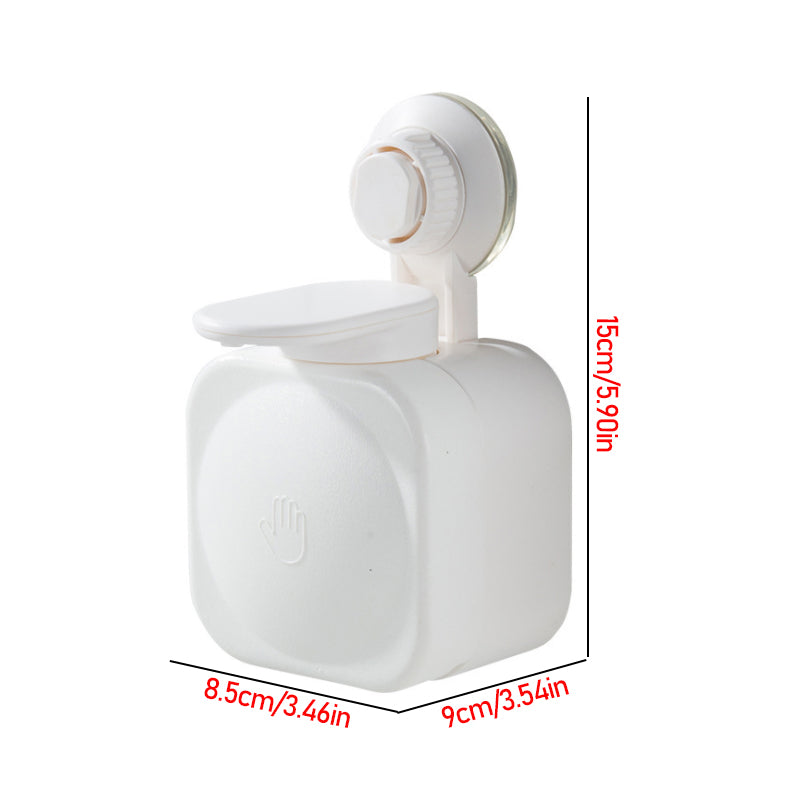 Wall Mounted Suction Cup Soap Dispenser white by HitMyNeed