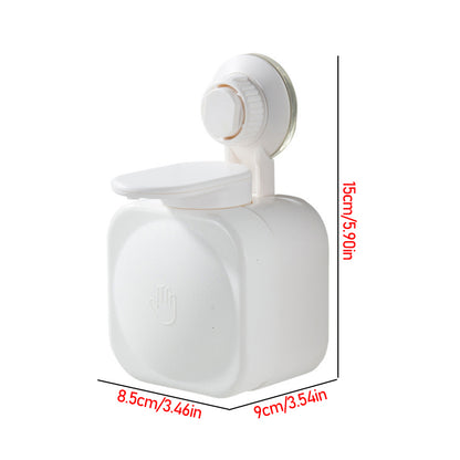 Wall Mounted Suction Cup Soap Dispenser white by HitMyNeed