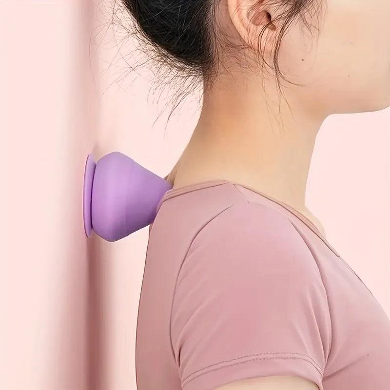Wall-Mounted Suction Cup Trigger Point Massager by HitMyNeed