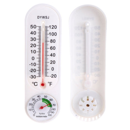 Wall Mounted Thermometer with Hygrometer 23cm by HitMyNeed