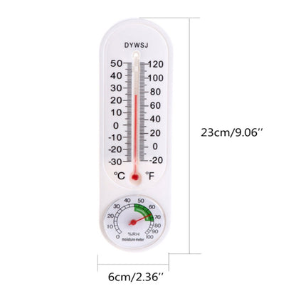 Wall Mounted Thermometer with Hygrometer 23cm by HitMyNeed