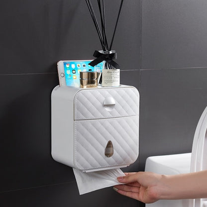 Wall Mounted Toilet Paper Box with Storage Drawer by HitMyNeed