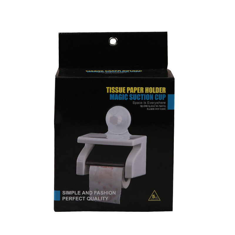 Wall Mounted Toilet Paper Roll Holder with Shelf by HitMyNeed