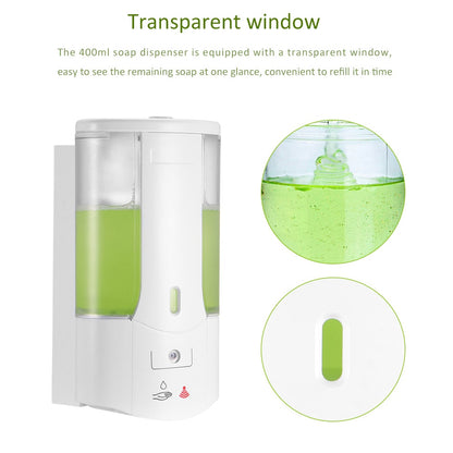 Wall Mounted Touchless Soap Dispenser 400ml by HitMyNeed