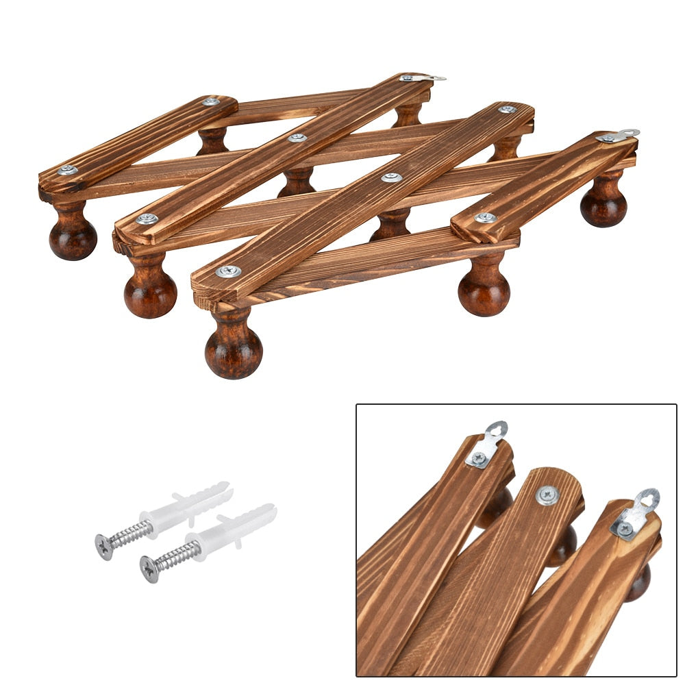 Wall-Mounted Wooden Coat Rack with 10 Hooks by HitMyNeed