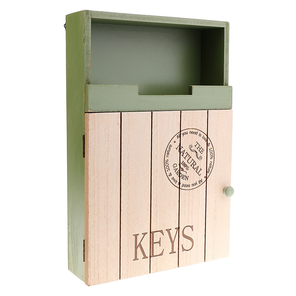 Wall Mounted Wooden Mail and Key Organizer by HitMyNeed