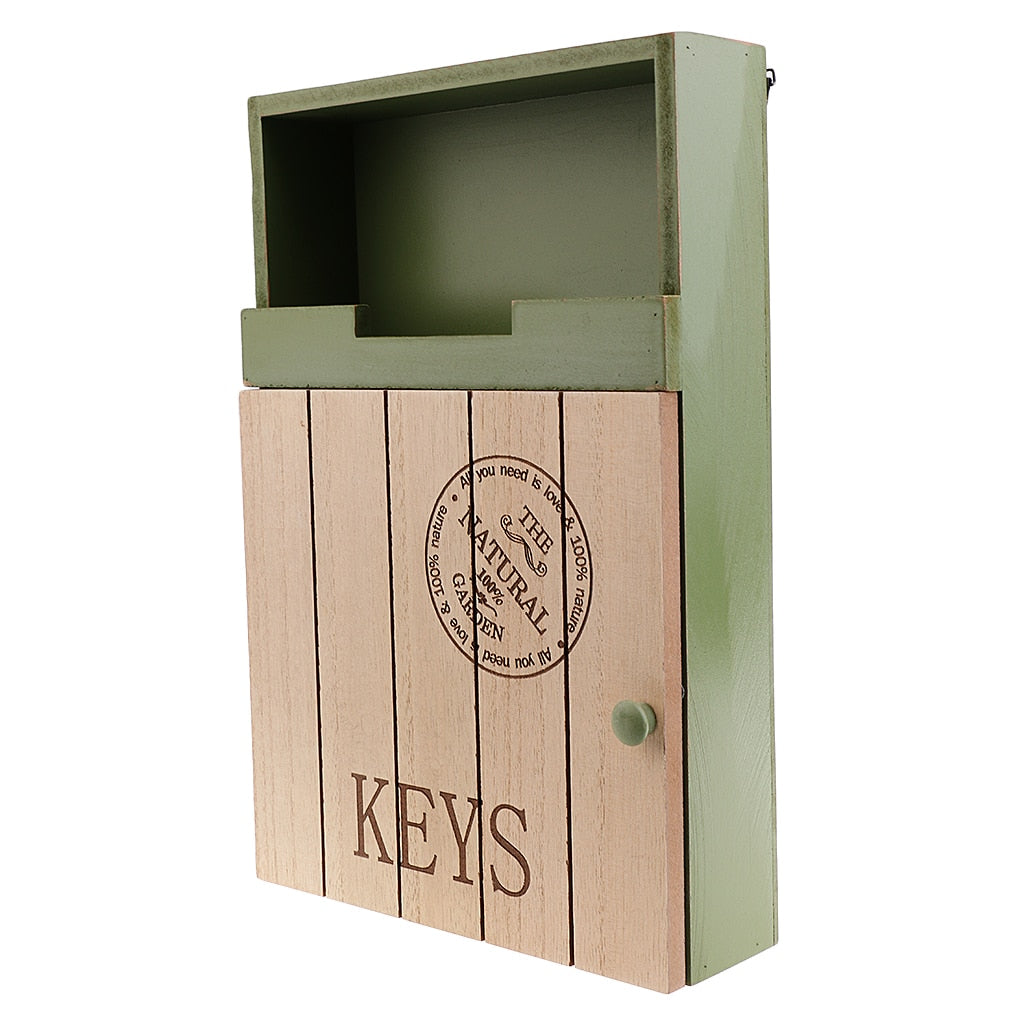 Wall Mounted Wooden Mail and Key Organizer by HitMyNeed