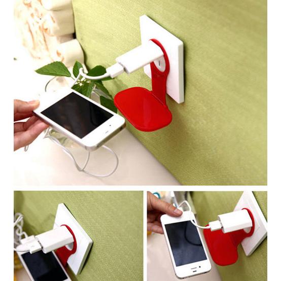 Wall Phone Charger Holder & Charging Station by HitMyNeed
