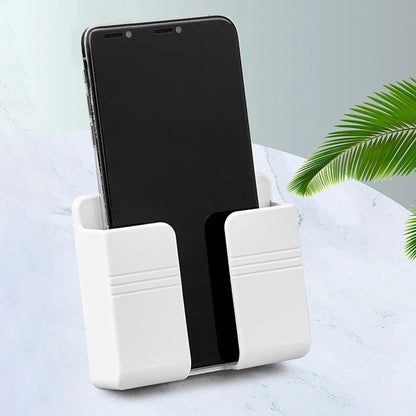 Wall Phone Charging Holder & Remote Control Organizer by HitMyNeed