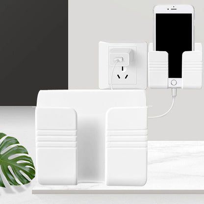 Wall Phone Charging Holder & Remote Control Organizer by HitMyNeed