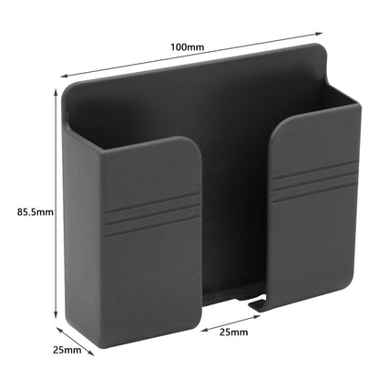 Wall Phone Charging Holder & Remote Control Organizer by HitMyNeed