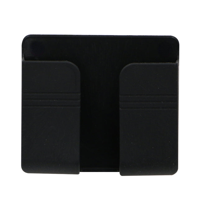 Wall Phone Charging Holder & Remote Control Organizer black by HitMyNeed