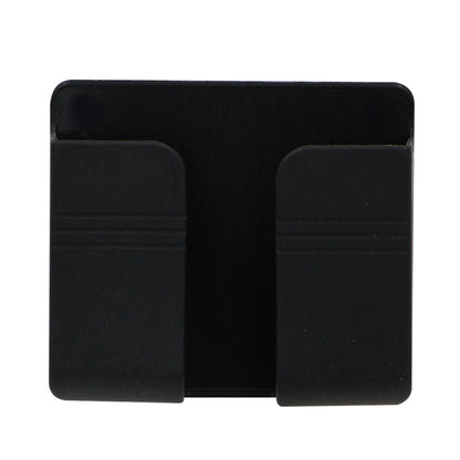 Wall Phone Charging Holder & Remote Control Organizer black by HitMyNeed