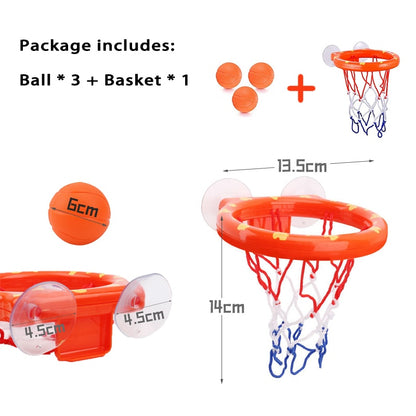 Wall Suction Basketball Bath Toy Set for Kids by HitMyNeed