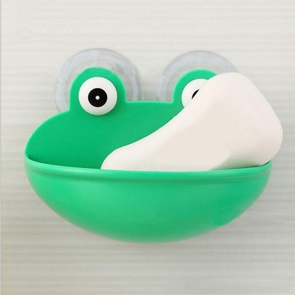Wall Suction Frog Soap Dish with Drainage Holes by HitMyNeed