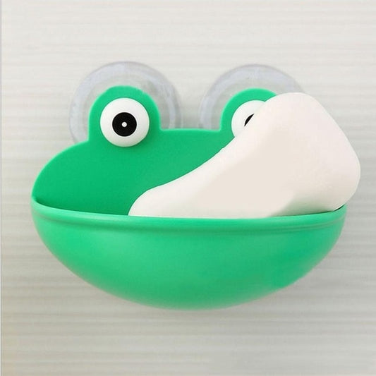 Wall Suction Frog Soap Dish with Drainage Holes by HitMyNeed