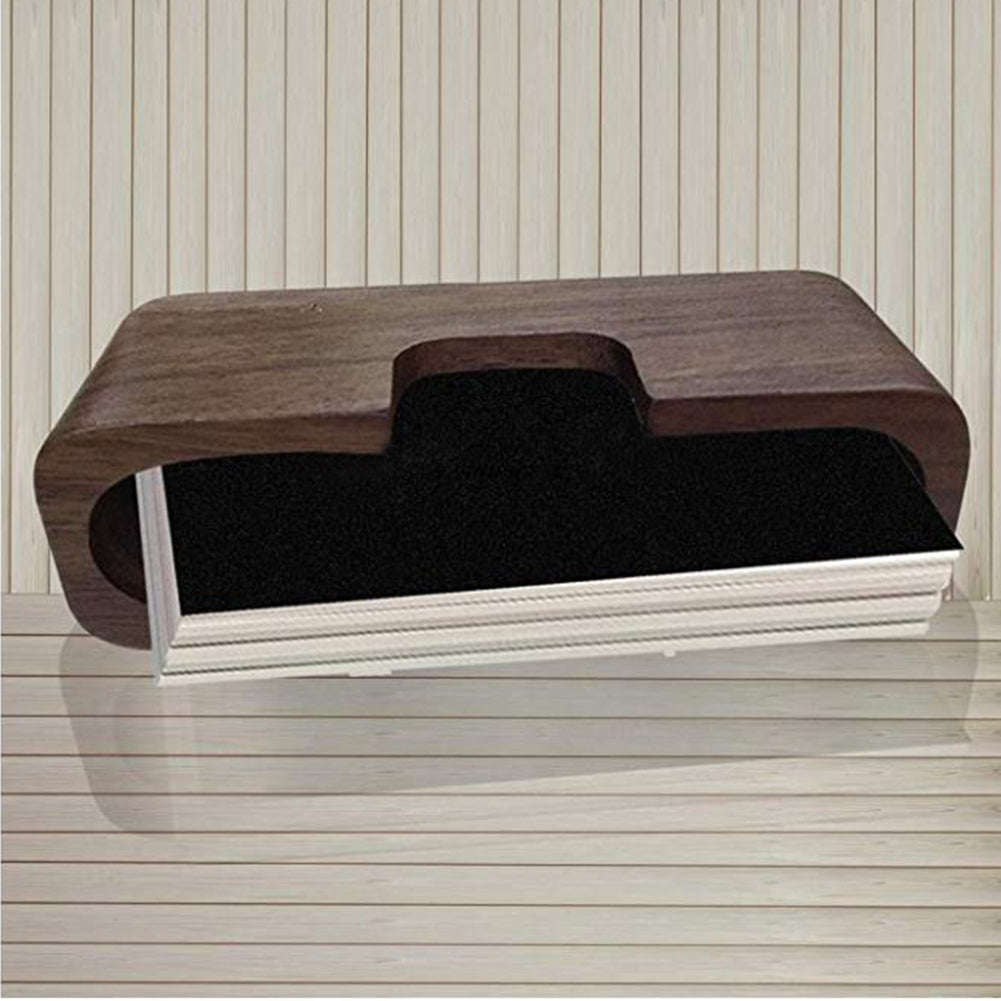Walnut Wooden Business Card Holder for Desk by HitMyNeed