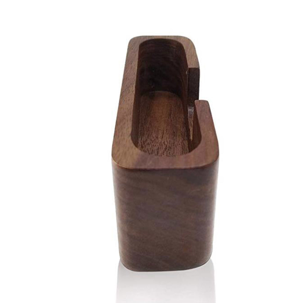 Walnut Wooden Business Card Holder for Desk by HitMyNeed