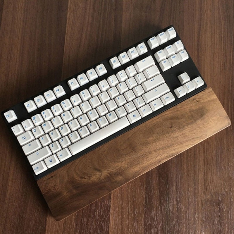 Walnut Wooden Keyboard Palm Rest by HitMyNeed