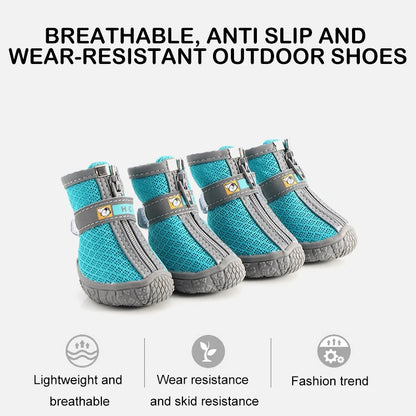 Warm Non-Slip Dog Boots with Plush Lining by HitMyNeed