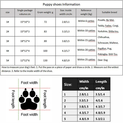 Warm Non-Slip Dog Boots with Plush Lining by HitMyNeed