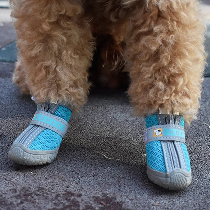 Warm Non-Slip Dog Boots with Plush Lining by HitMyNeed