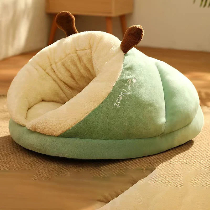 Warm Slipper Dog Kennel Bed for Small Pets green 60x40x35-cm by HitMyNeed