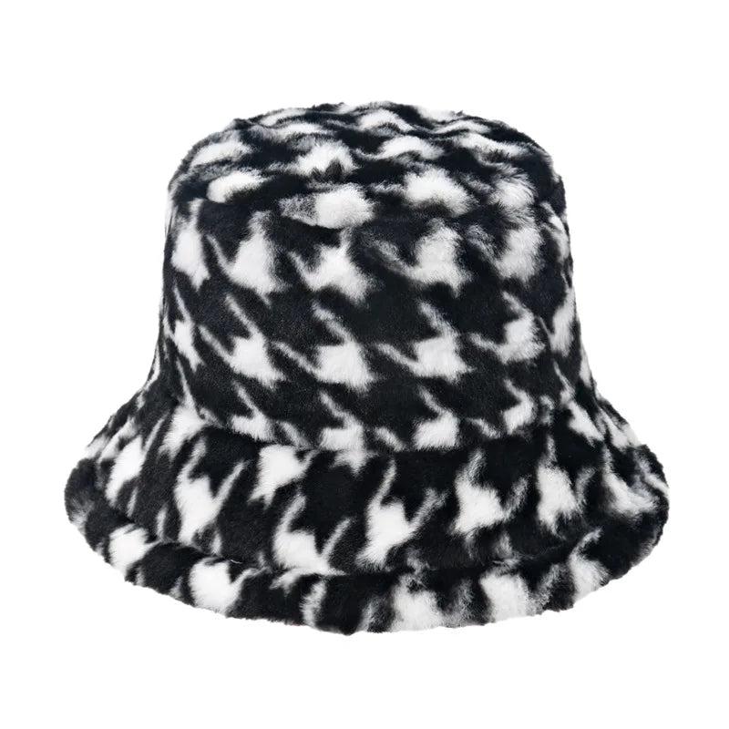 Warm Women's Winter Bucket Hat c008-bir-1 by HitMyNeed