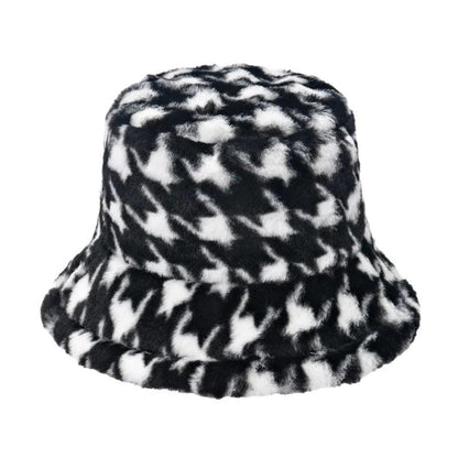 Warm Women's Winter Bucket Hat c008-bir-1 by HitMyNeed